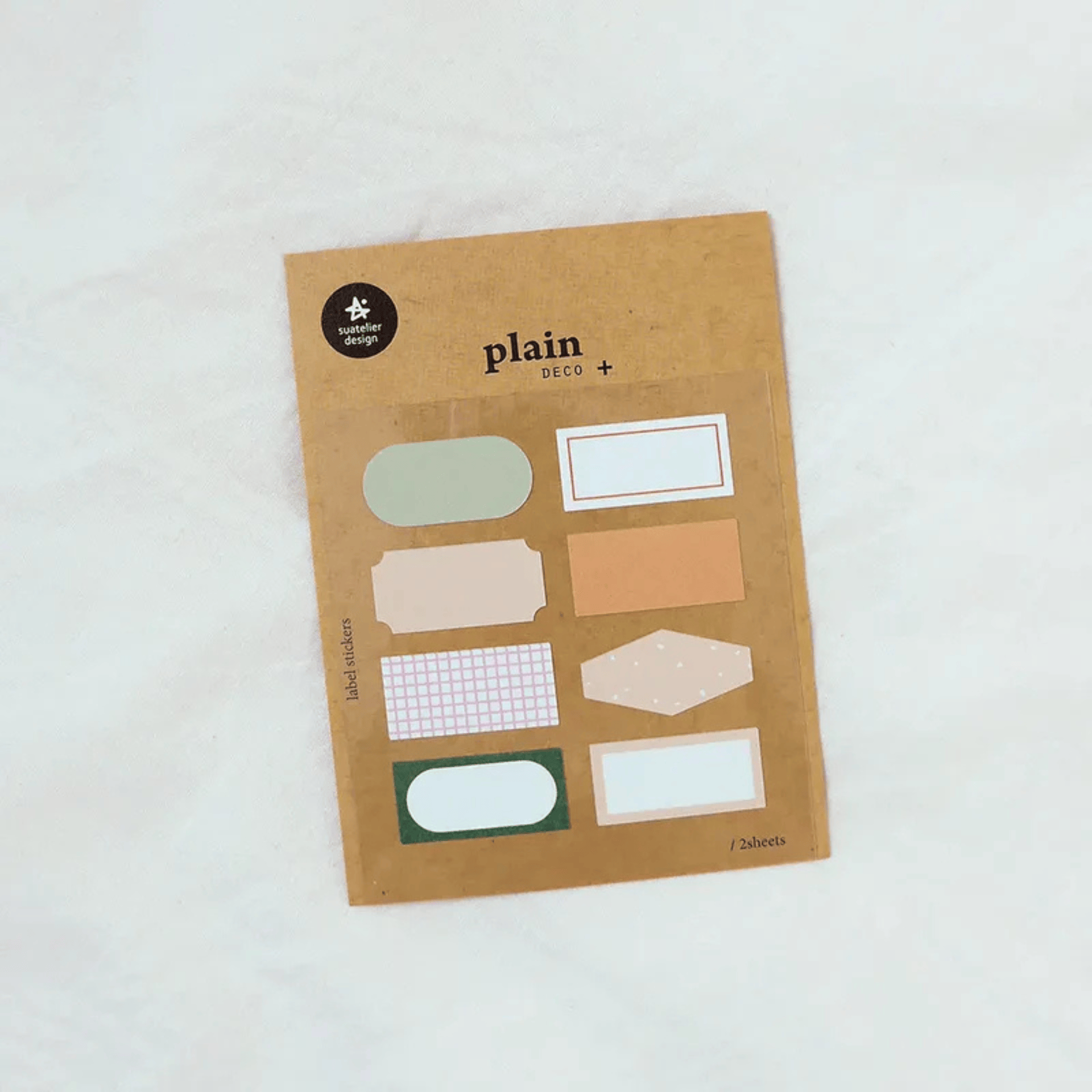 Suatelier Notes Label Stickers - Plain Deco