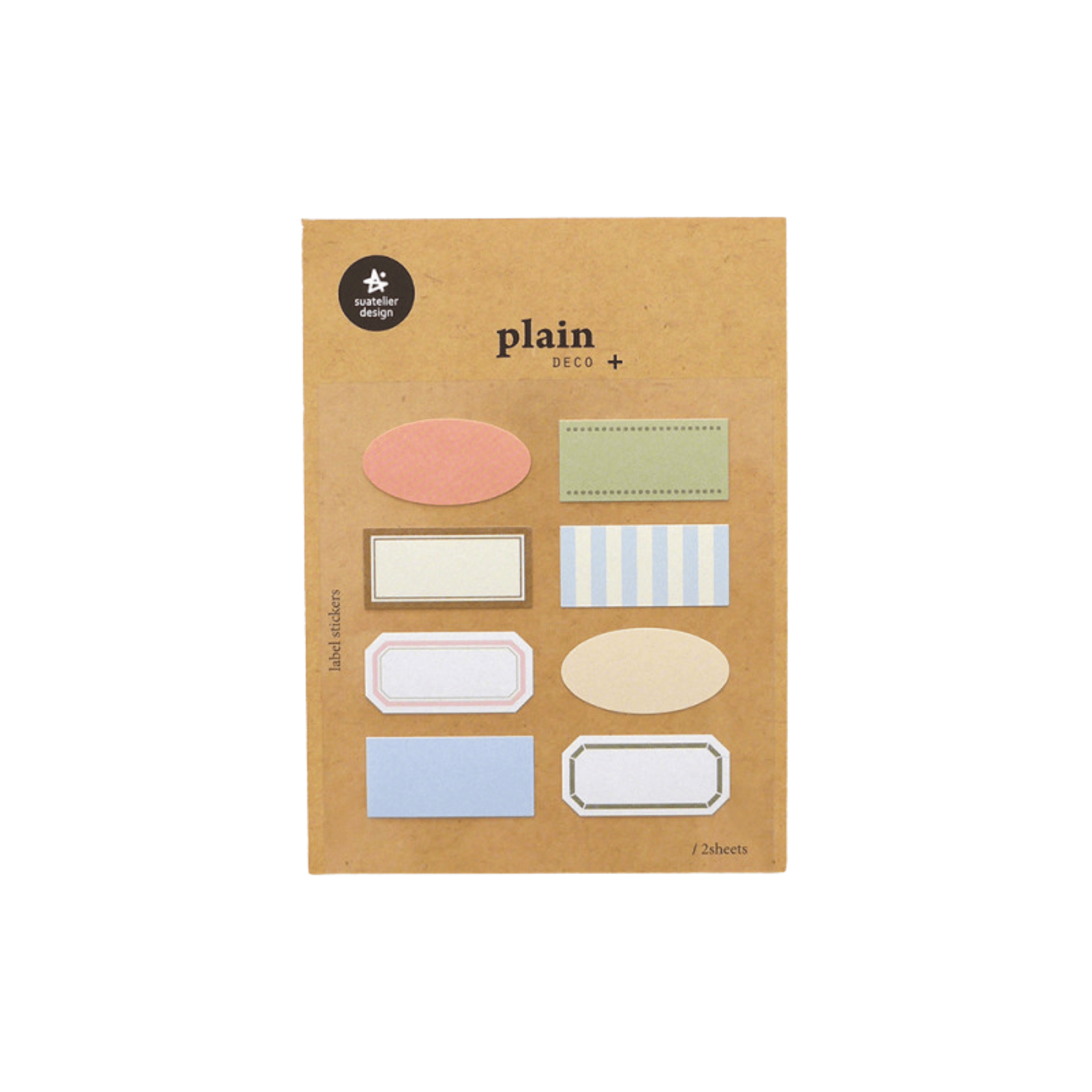 Suatelier Notes Label Stickers - Plain Deco