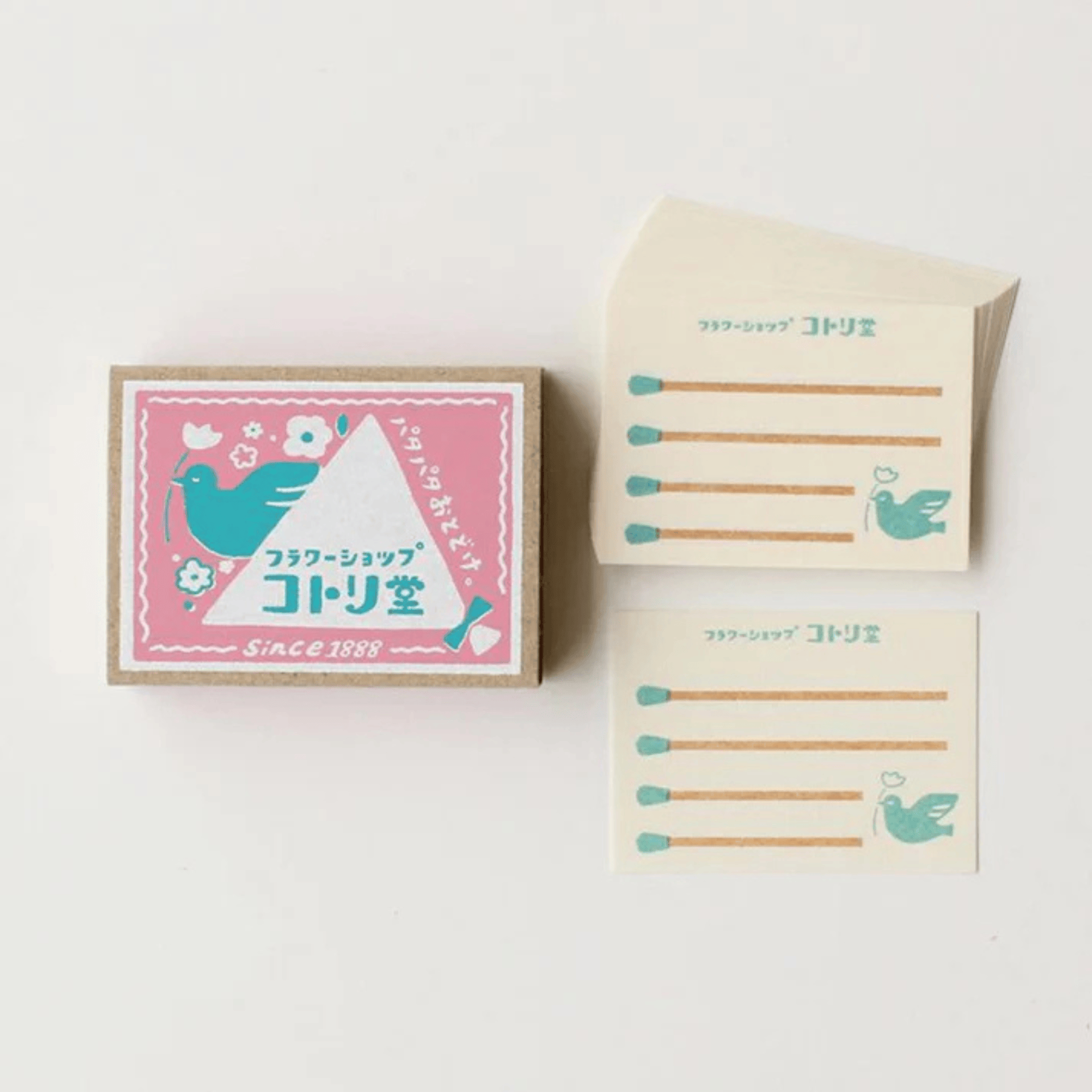 Furukawa Shiko Notes Flower Shop Kotori-do Matchbox Memo Notes
