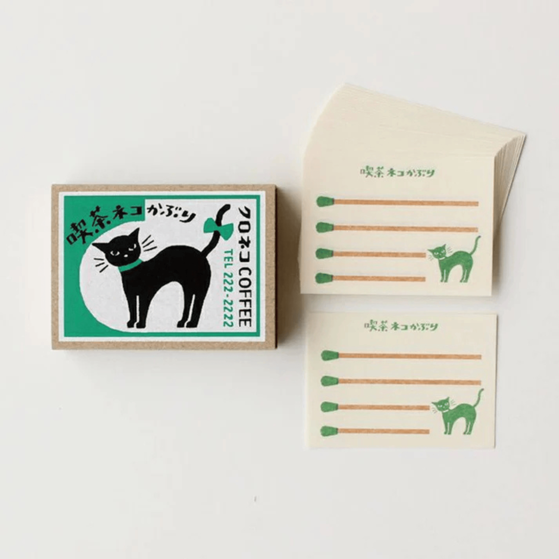 Furukawa Shiko Notes Neko Kaburi Café Matchbox Memo Notes