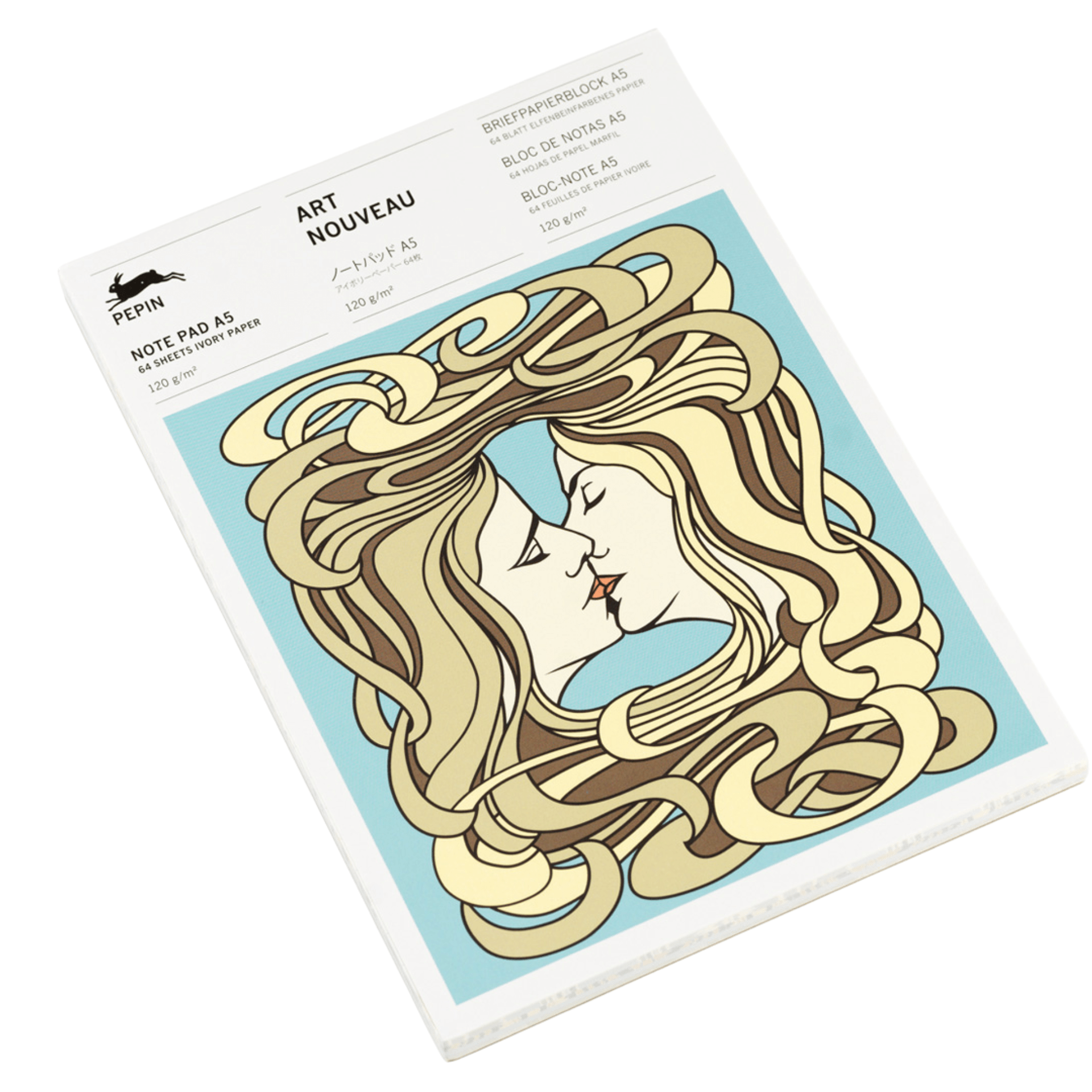Pepin Press Notes Note Pad A5 - Art Nouveau