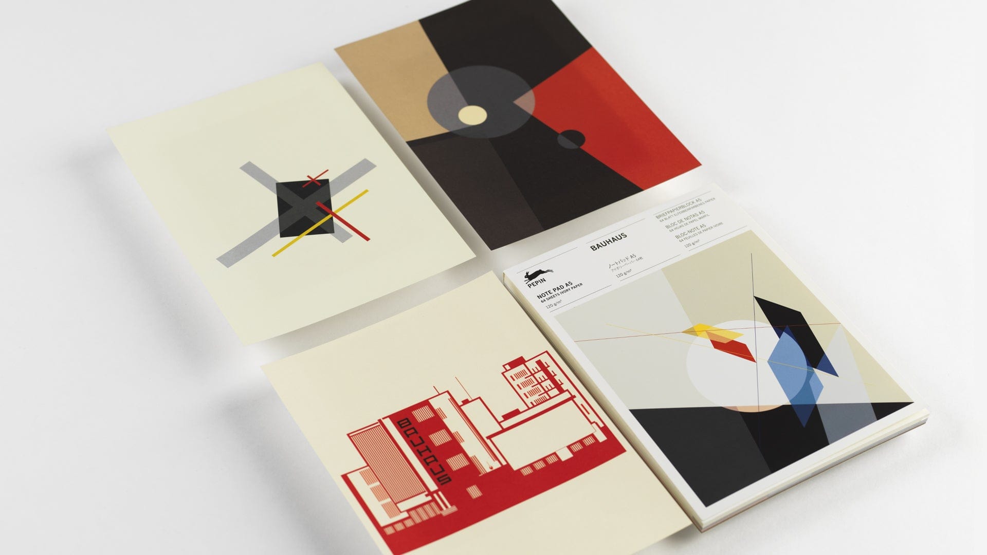 Pepin Press Notes Note Pad A5 - Bauhaus