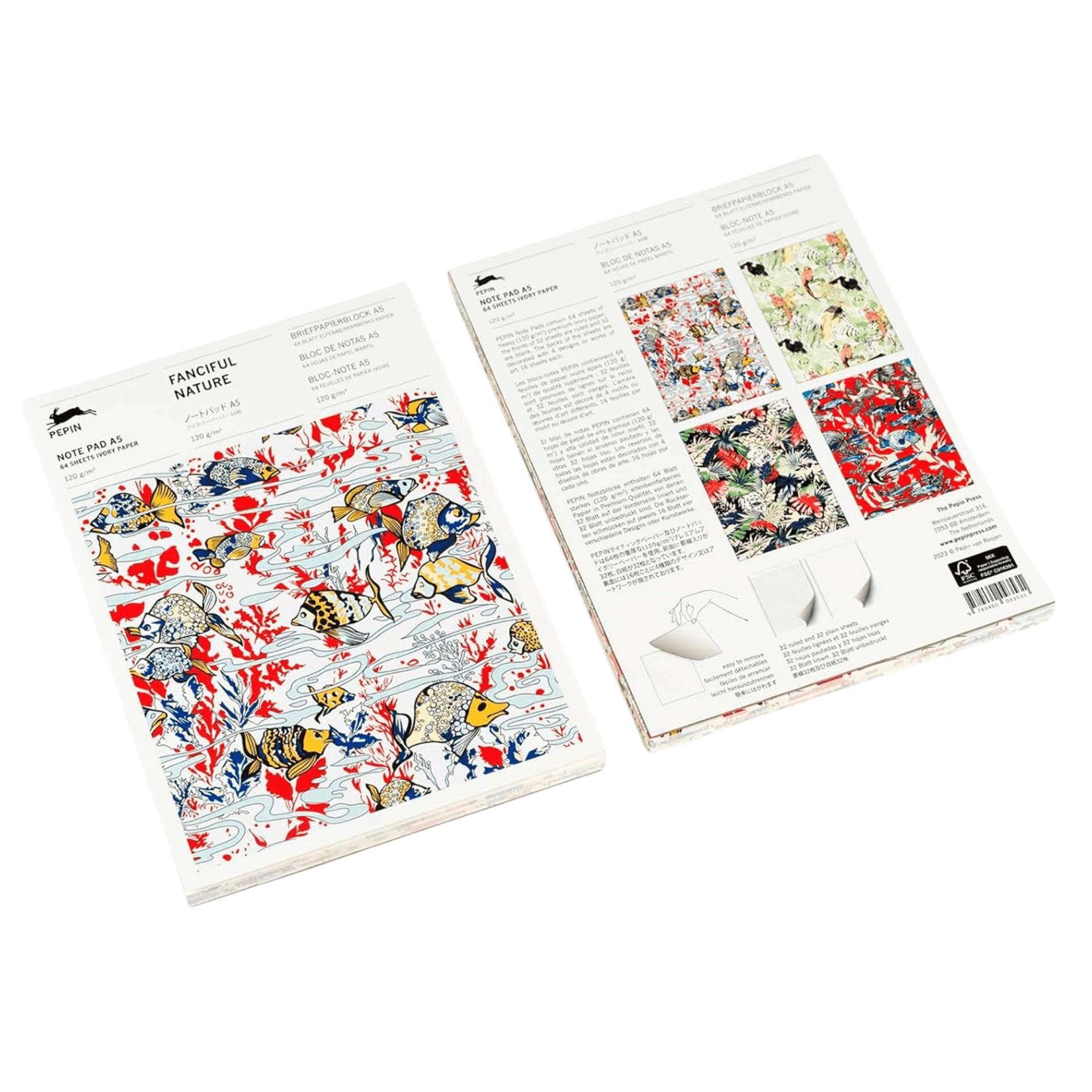 Pepin Press Notes Note Pad A5 - Fanciful Nature