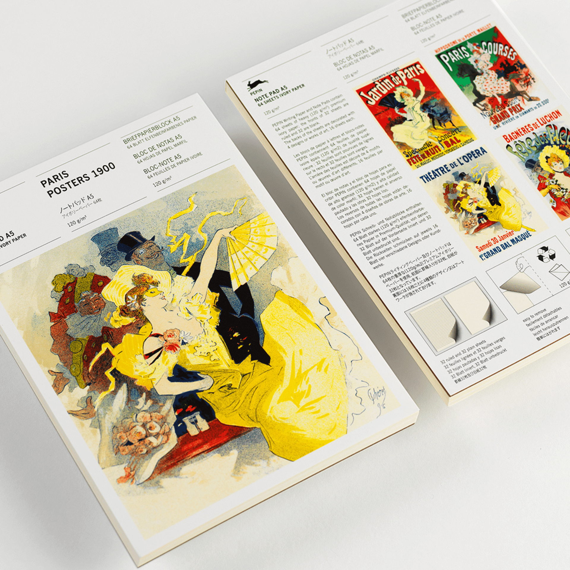 Pepin Press Notes Note Pad A5 - Paris Posters 1900
