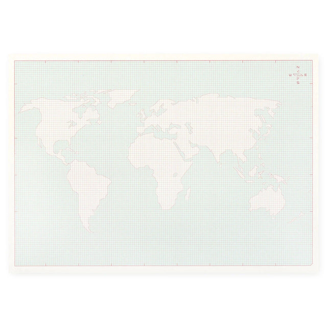 Paperways Notes Notepad World Map