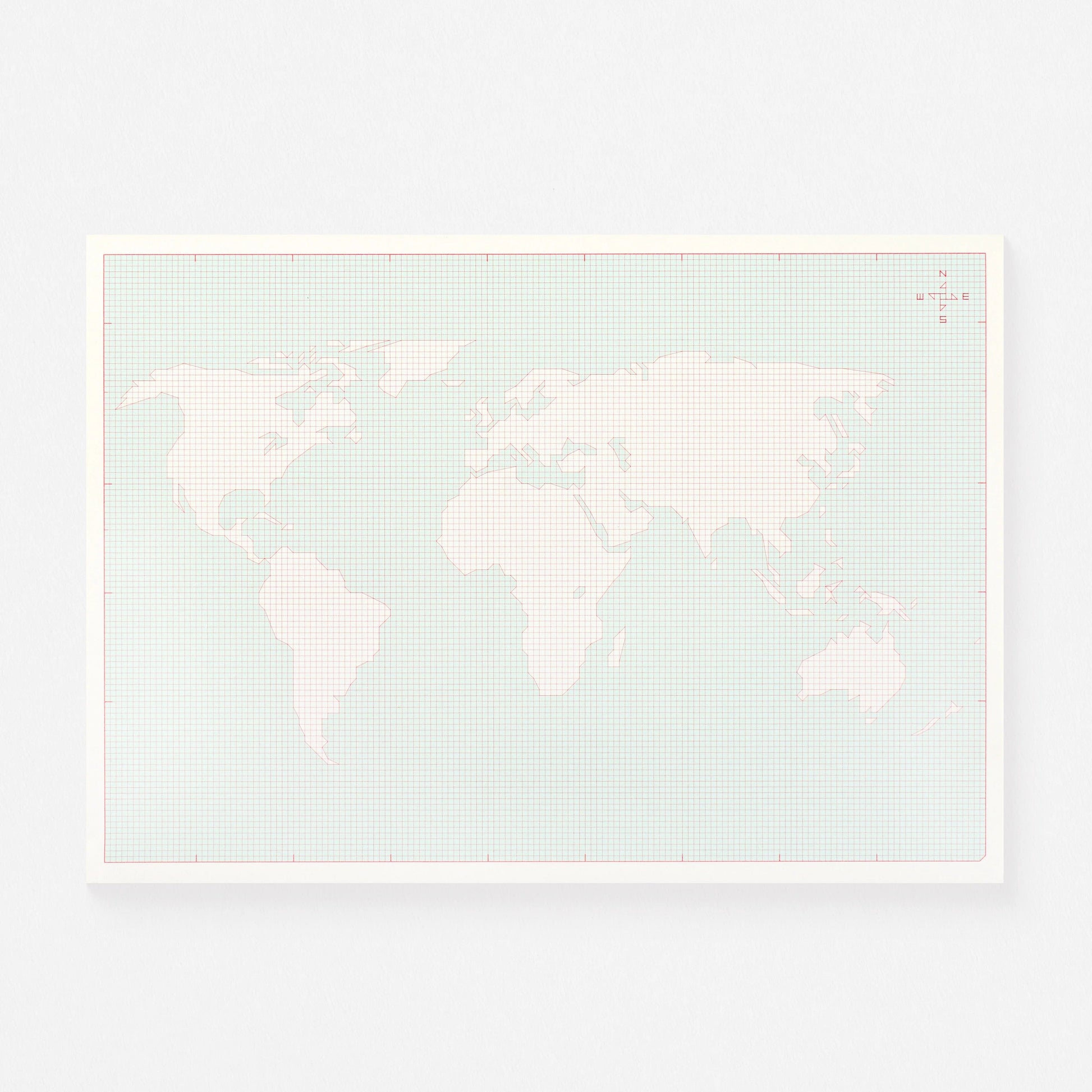 Paperways Notes Notepad World Map