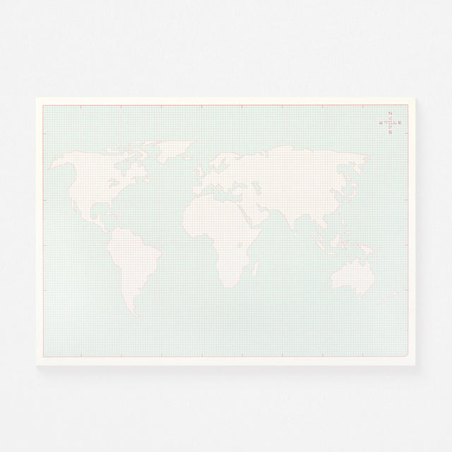 Paperways Notes Notepad World Map