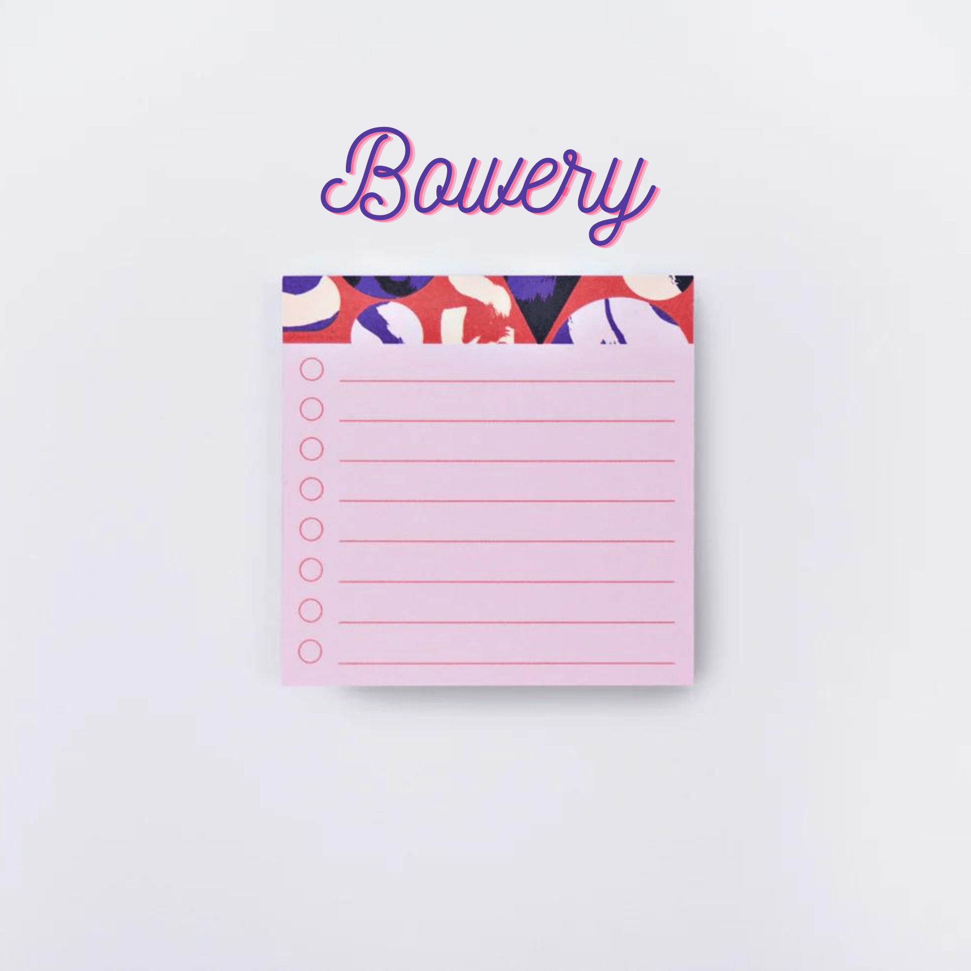 The Completist Notes Bowery Post it To Do