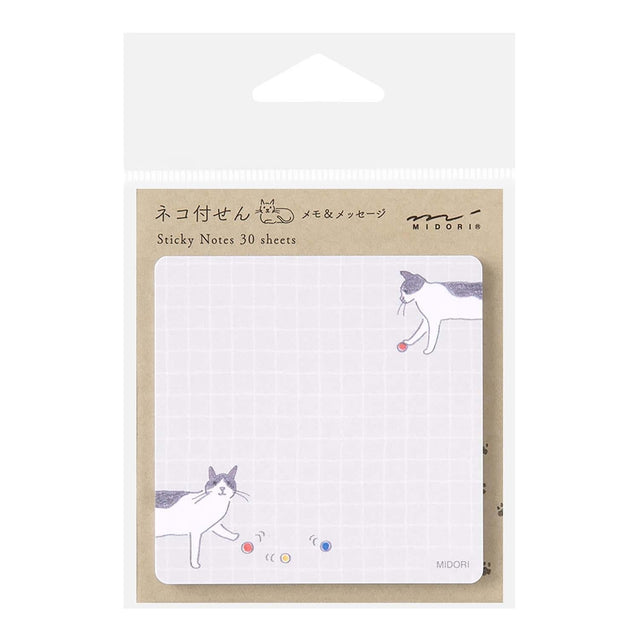 Midori Notes Sticky Notes Ball & Cat