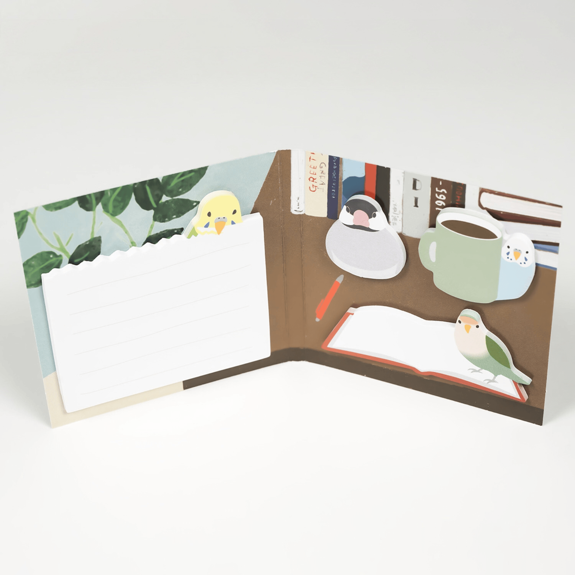 Greeting Life Notes Sticky Notes Bird Die-cut