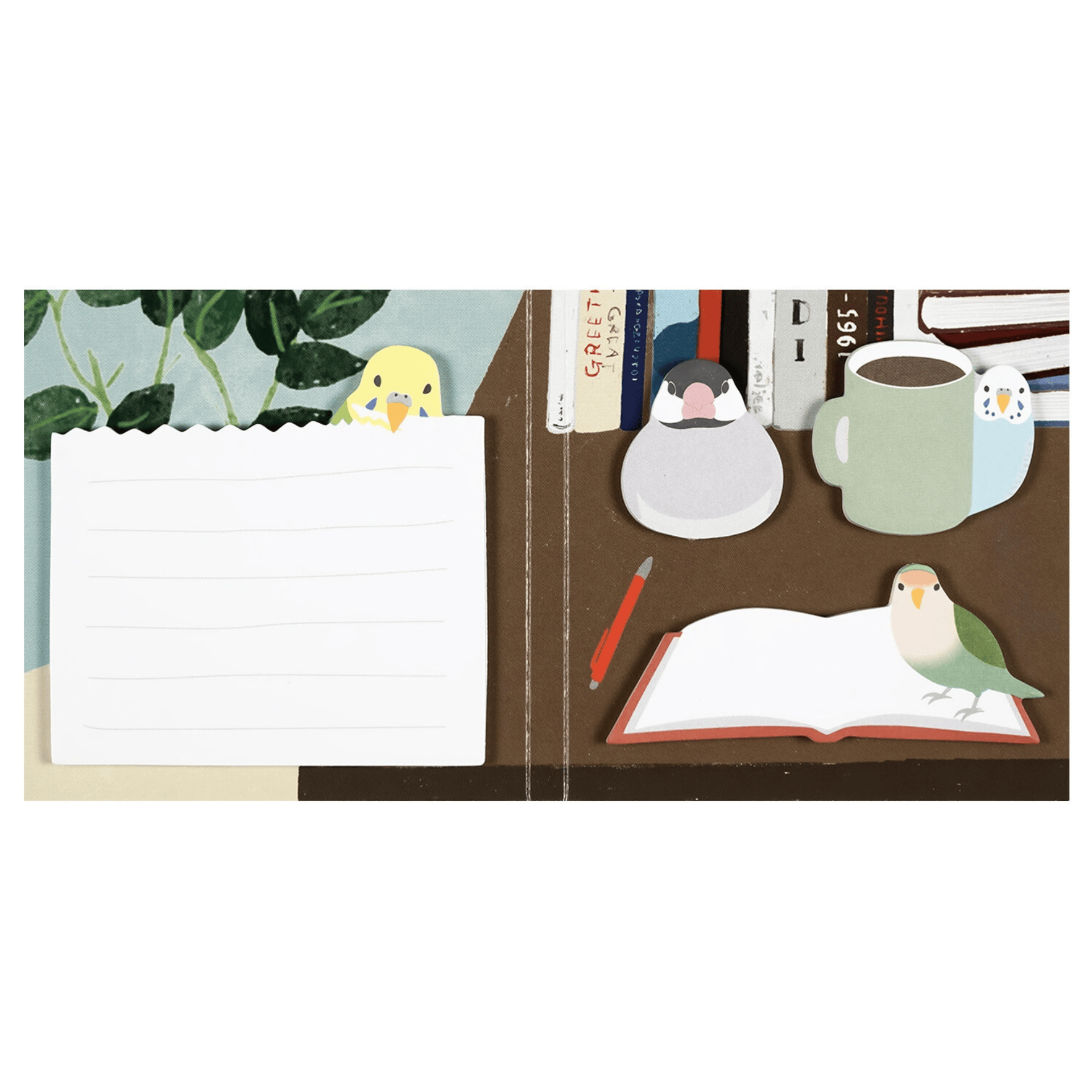 Greeting Life Notes Sticky Notes Bird Die-cut