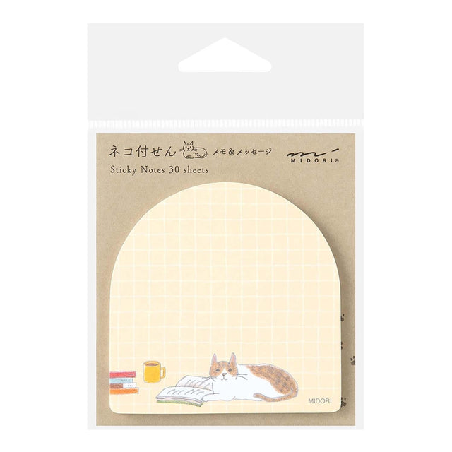 Midori Notes Sticky Notes Book&Cat