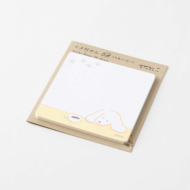 Midori Notes Sticky Notes Coffee & Dog