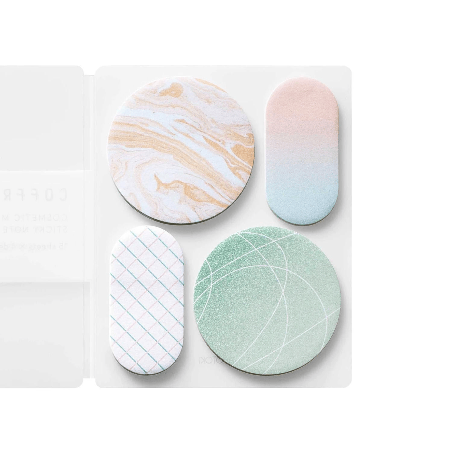 King Jim Hitotoki Notes PEACOCK GREEN Sticky Notes Coffret