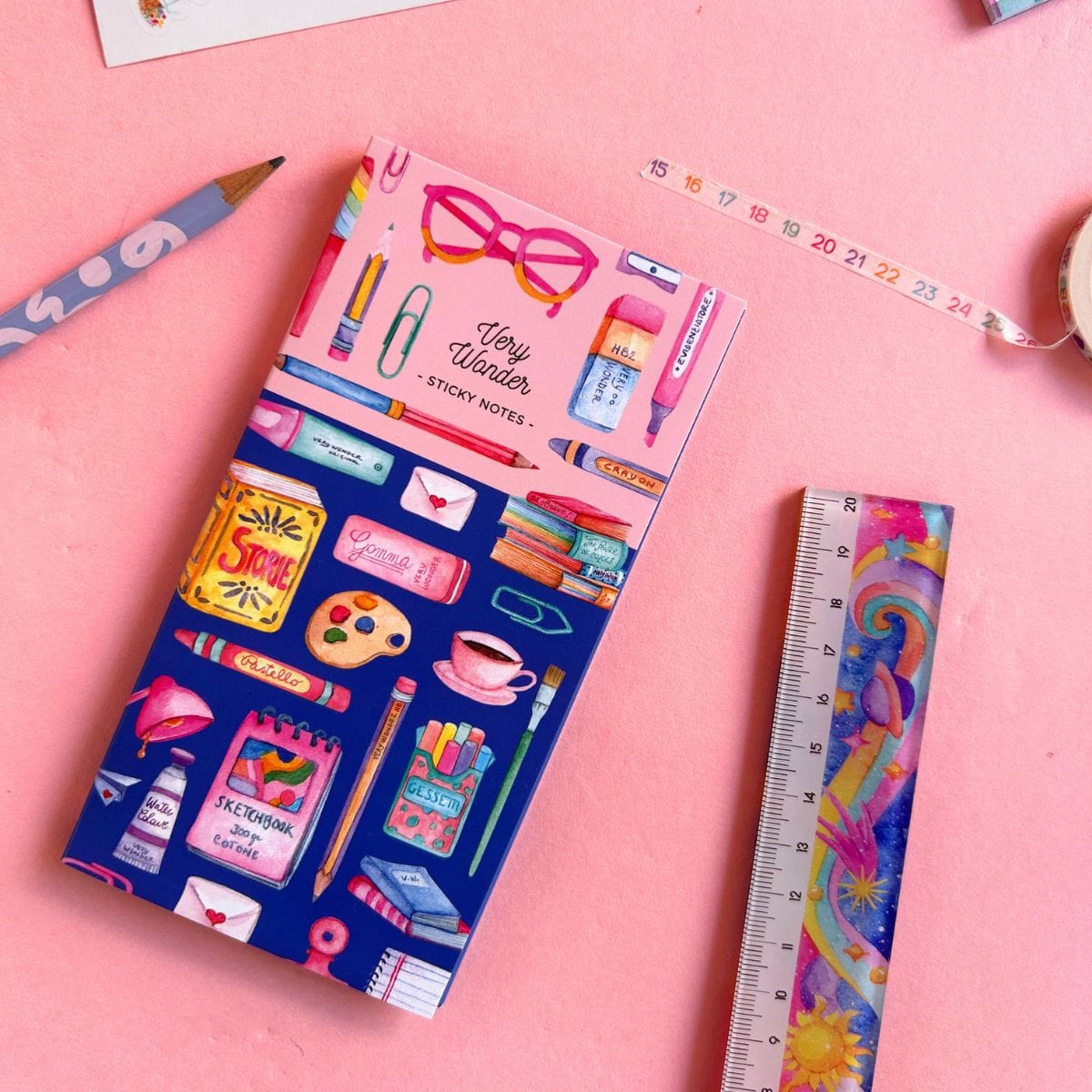 Very Wonder Notes Sticky Notes Desk
