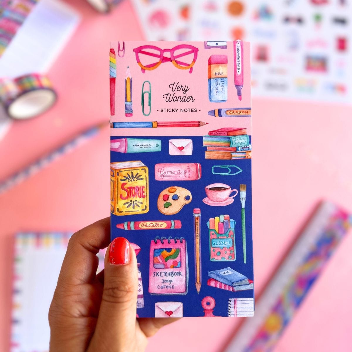 Very Wonder Notes Sticky Notes Desk