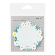 Midori Notes Sticky Notes Die cutting Wreath White