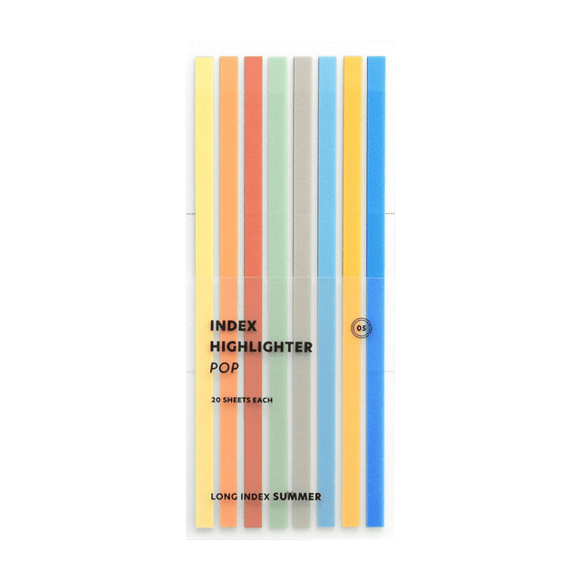 Iconic Notes Summer Sticky Notes Highlighter Long Pop