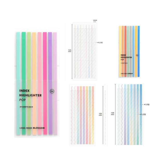 Iconic Notes Sticky Notes Highlighter Long