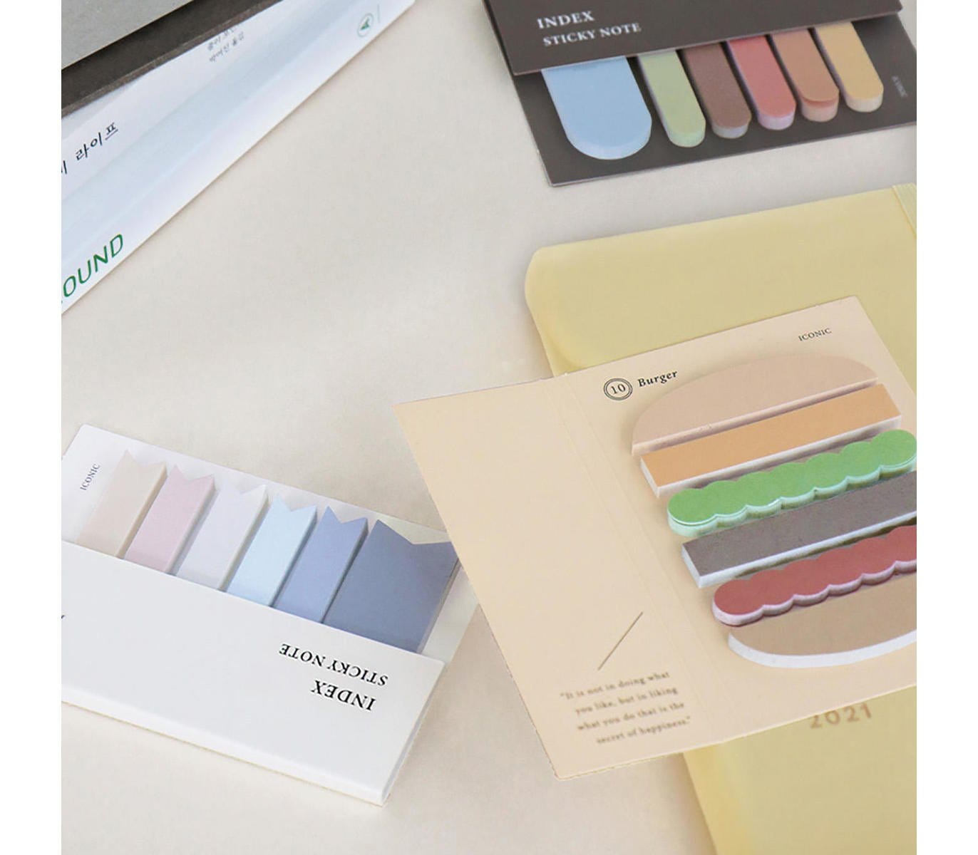 Iconic Notes Sticky Notes Index Burger