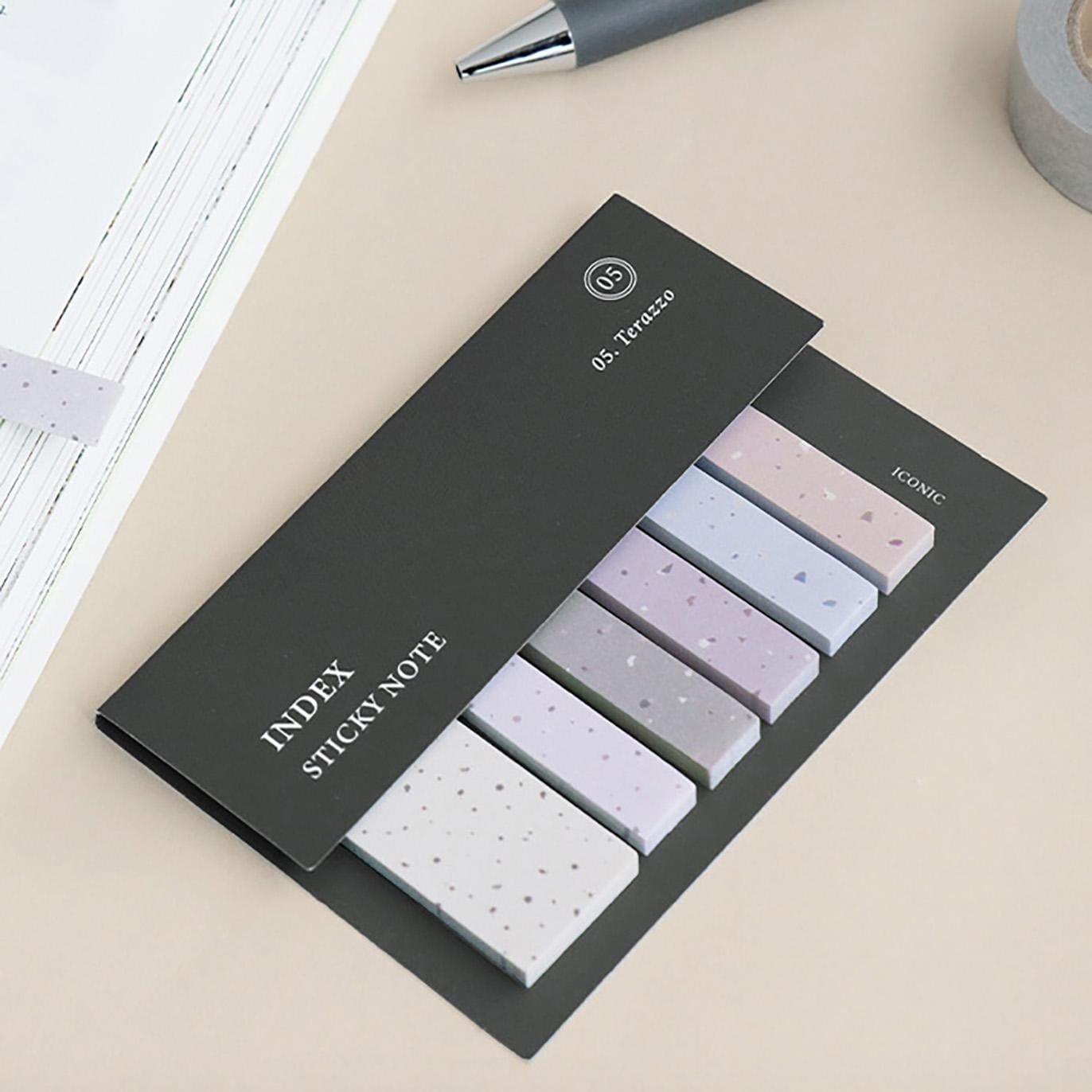 Iconic Notes Sticky Notes Index Terrazzo