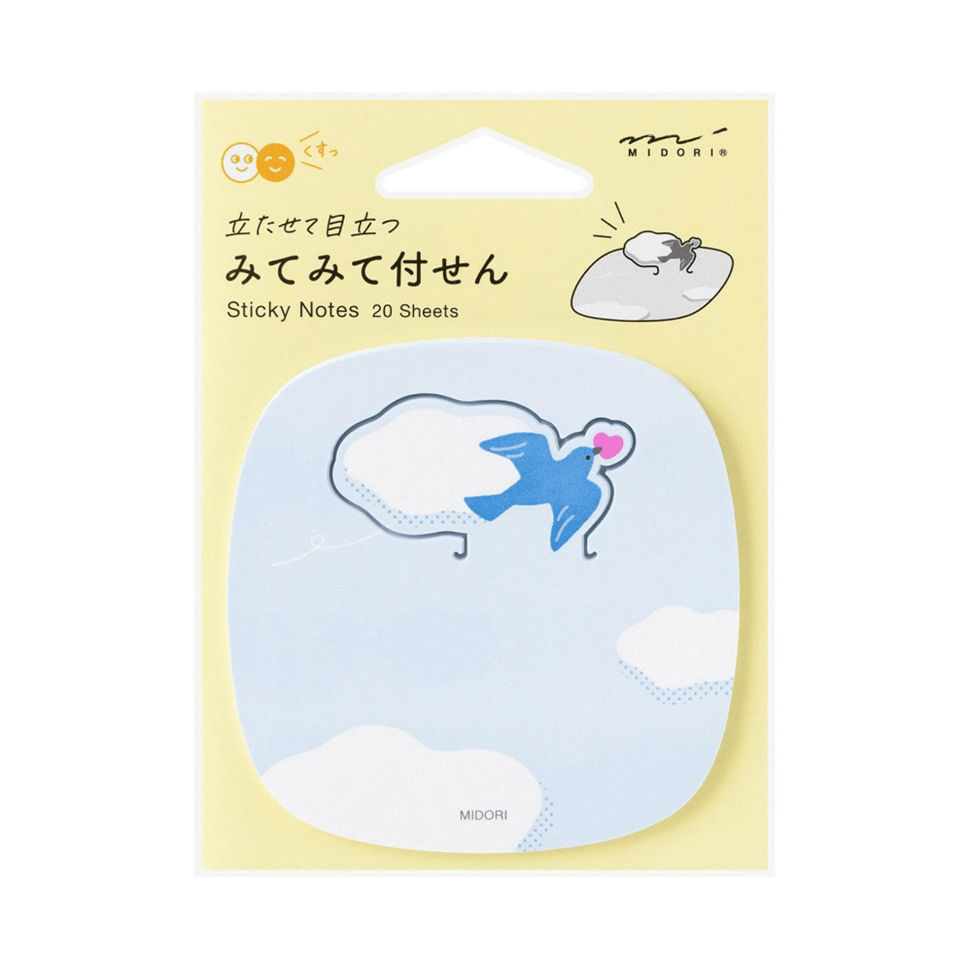 Midori Notes Sticky Notes Pop-Up Bird