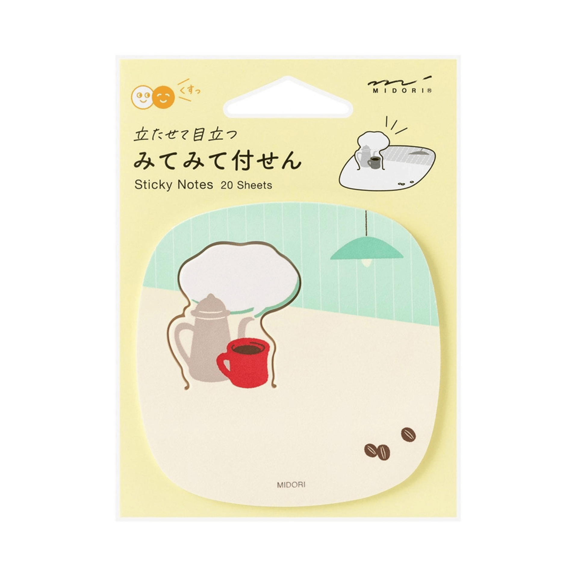 Midori Notes Sticky Notes Pop-Up Coffee