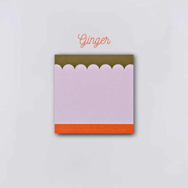 The Completist Notes Ginger Sticky notes - Post it -  T.C.