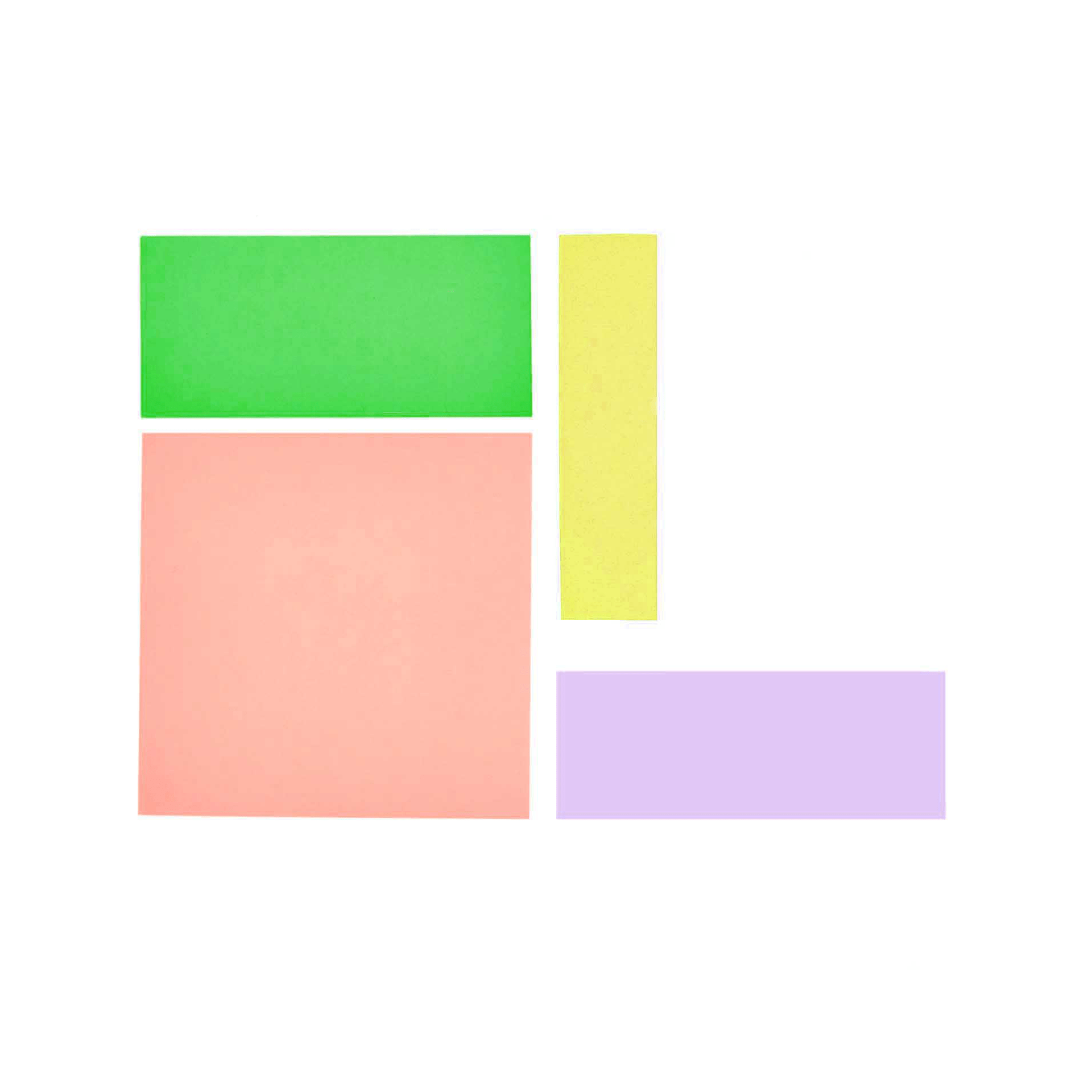 Rico Design Notes Sticky Notes Set Pastel Square