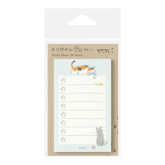 Midori Notes Sticky Notes To Do Cat