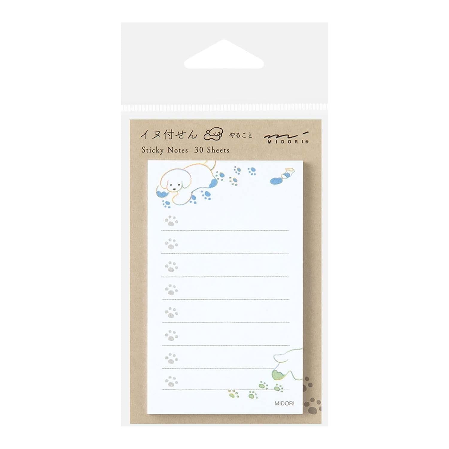 Midori Notes Sticky Notes To Do Dog