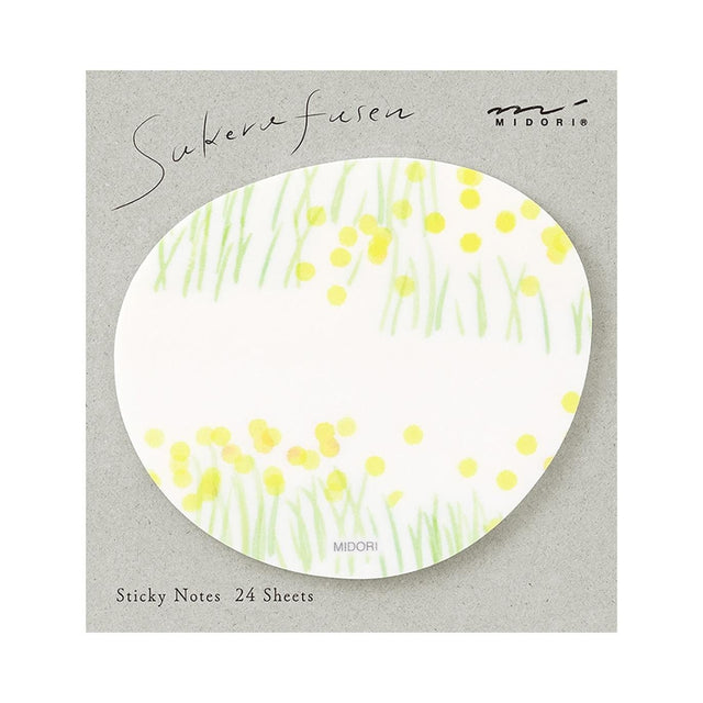 Midori Notes Sticky Notes Transparency Flower Garden