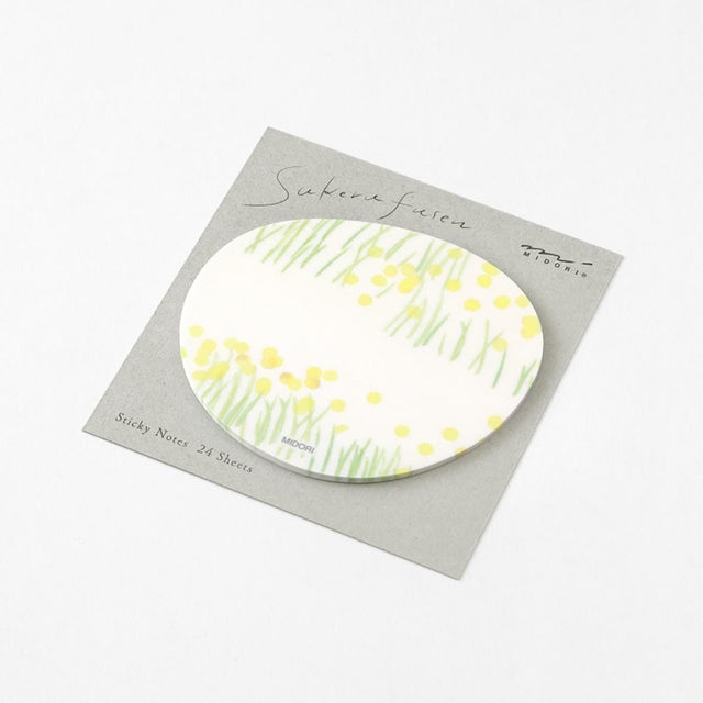 Midori Notes Sticky Notes Transparency Flower Garden