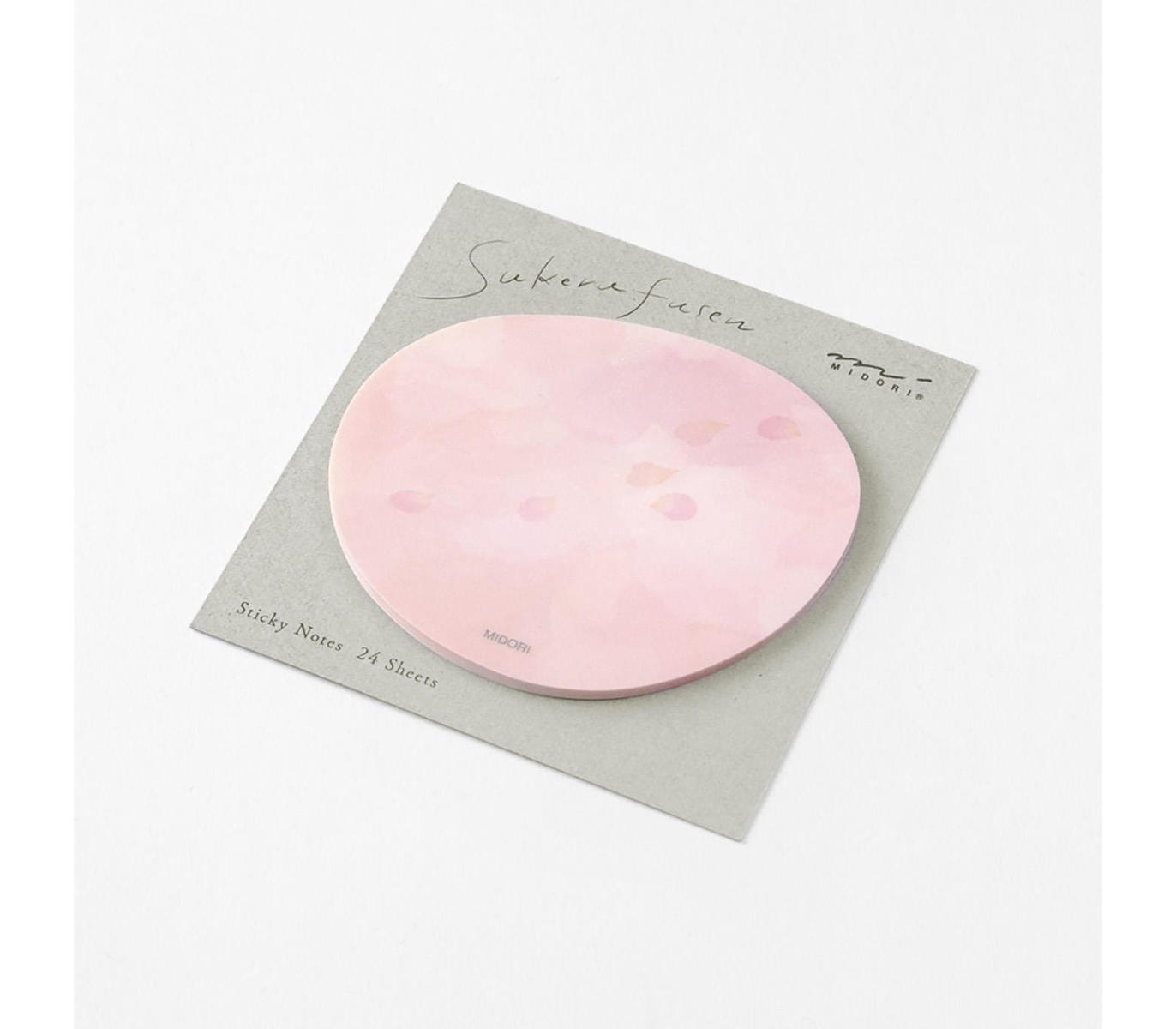 Midori Notes Sticky Notes Transparency Petals Pink