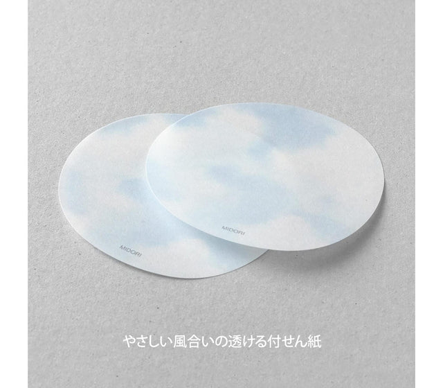 Midori Notes Sticky Notes Transparency Sky Blue