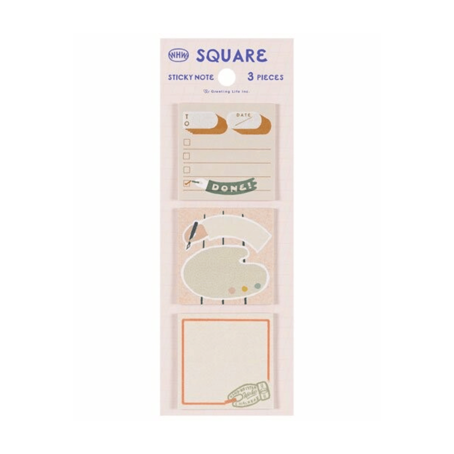 Greeting Life Notes Sticky Notes WHW - Square