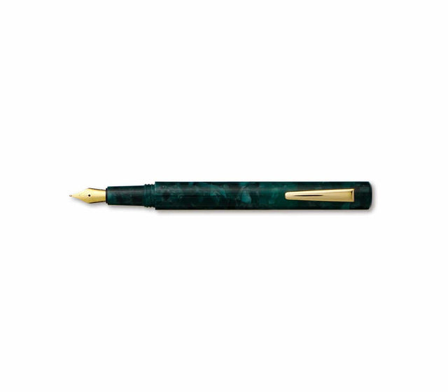 Hightide Penna Marbled Fountain Pen Attaché Green