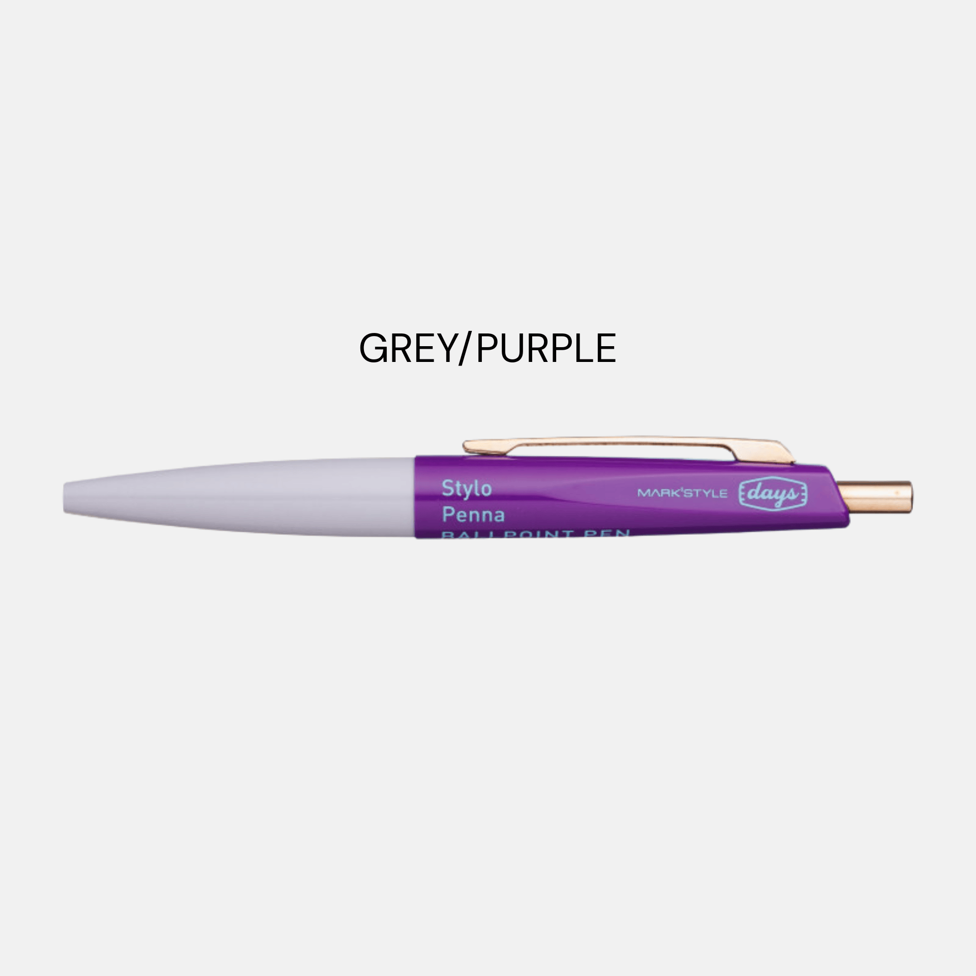 Mark's Tokyo Penne GRAY/PURPLE Anterique Mini Ballpoint Pen - Mark's Tokyo edition