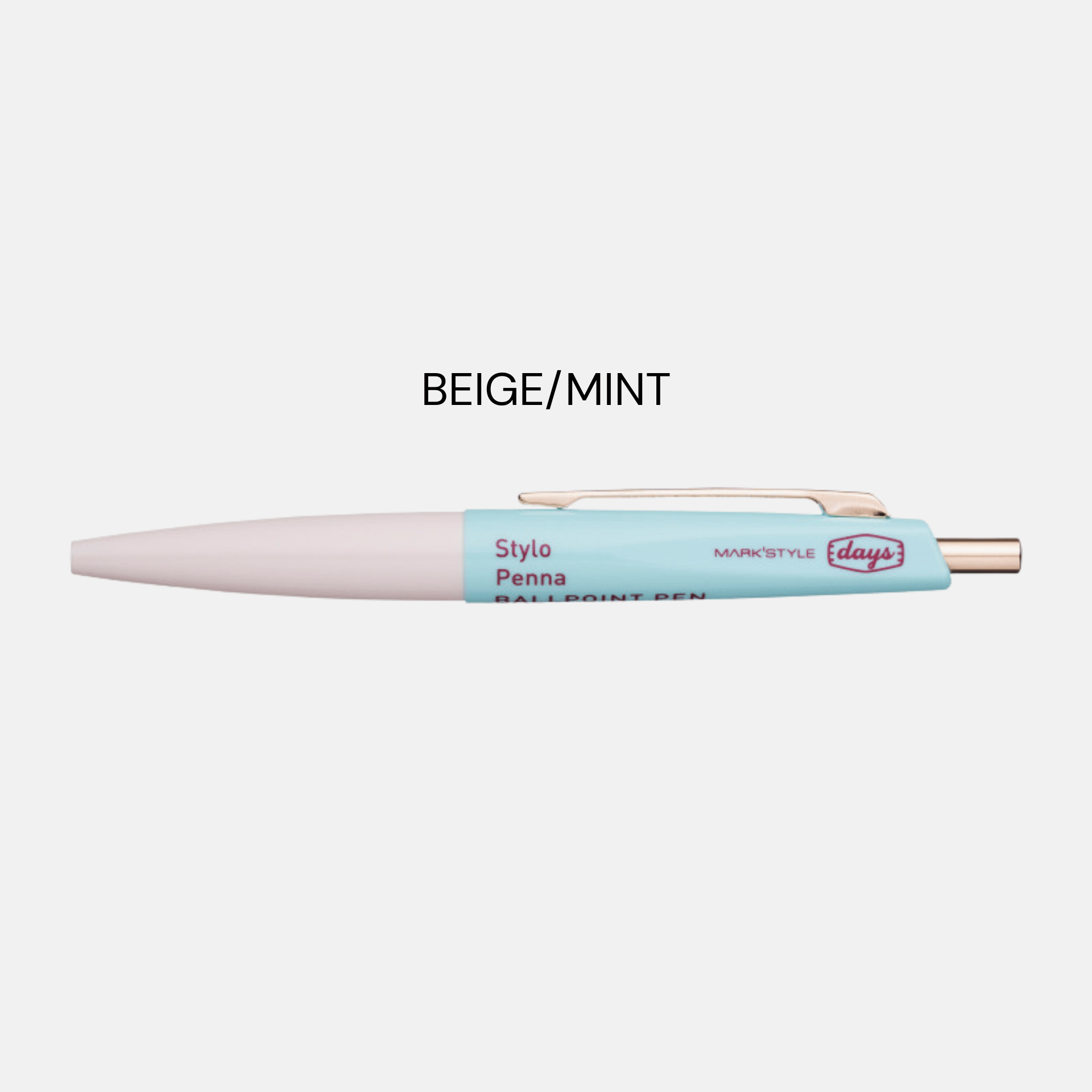 Mark's Tokyo Penne BEIGE/MINT Anterique Mini Ballpoint Pen - Mark's Tokyo edition