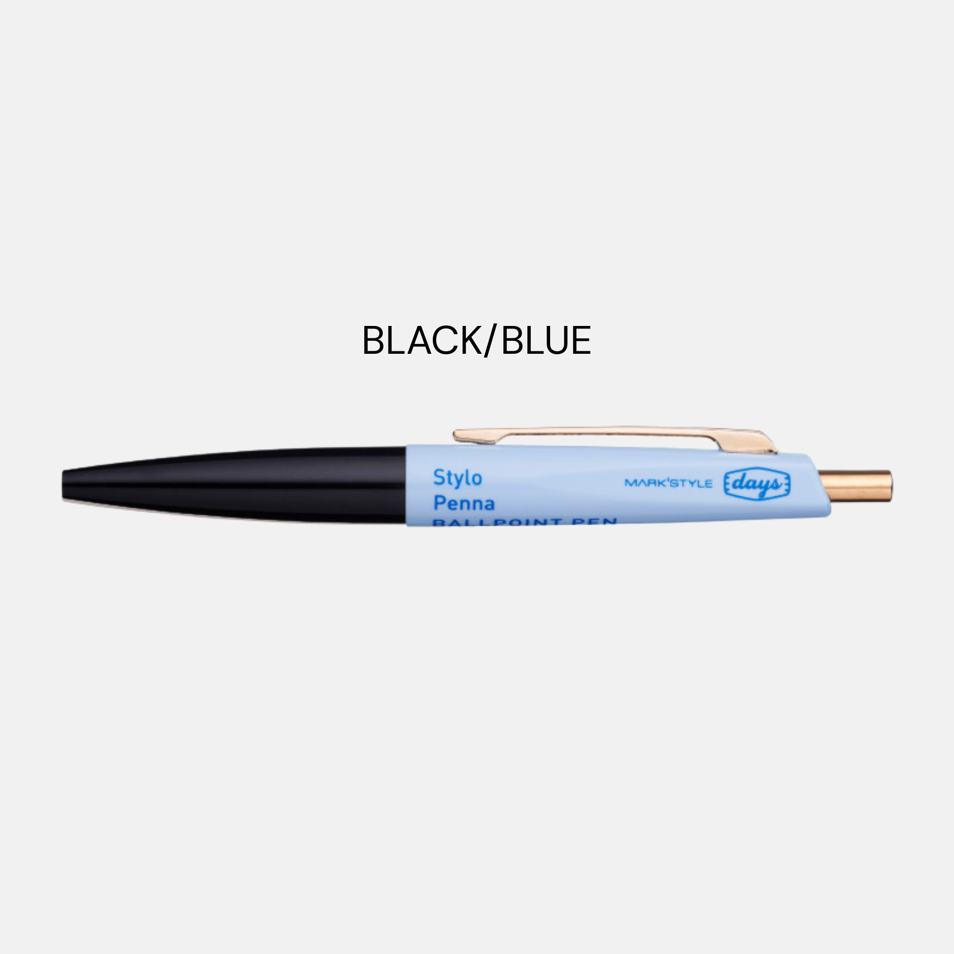 Mark's Tokyo Penne BLACK/BLUE Anterique Mini Ballpoint Pen - Mark's Tokyo edition