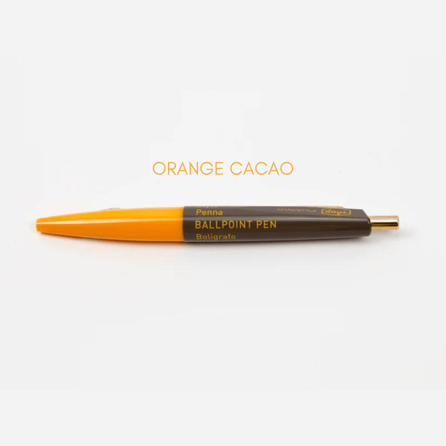 Mark's Tokyo Penne ORANGE/CACAO Anterique Mini Ballpoint Pen