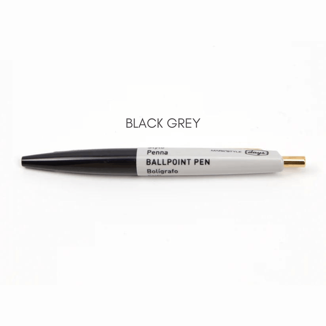 Mark's Tokyo Penne BLACK/GRAY Anterique Mini Ballpoint Pen