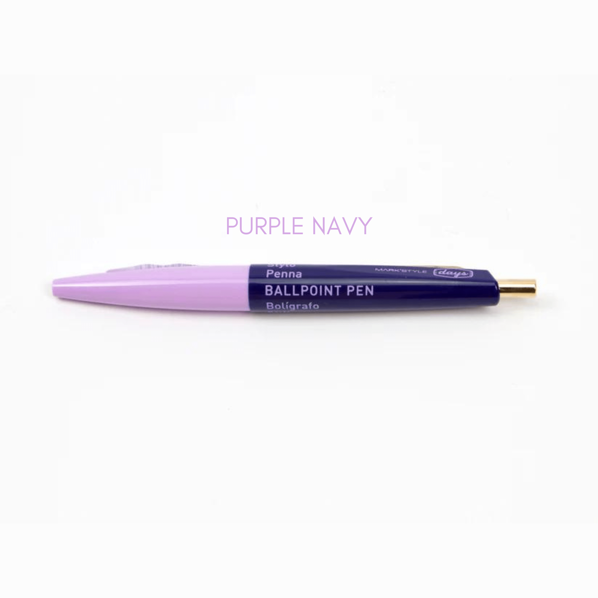 Mark's Tokyo Penne PURPLE/NAVY Anterique Mini Ballpoint Pen