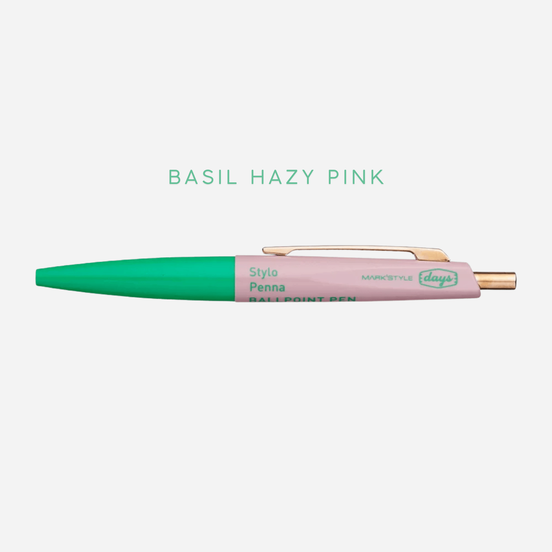 Mark's Tokyo Penne BASIL/HAZY PINK Anterique Mini Pen