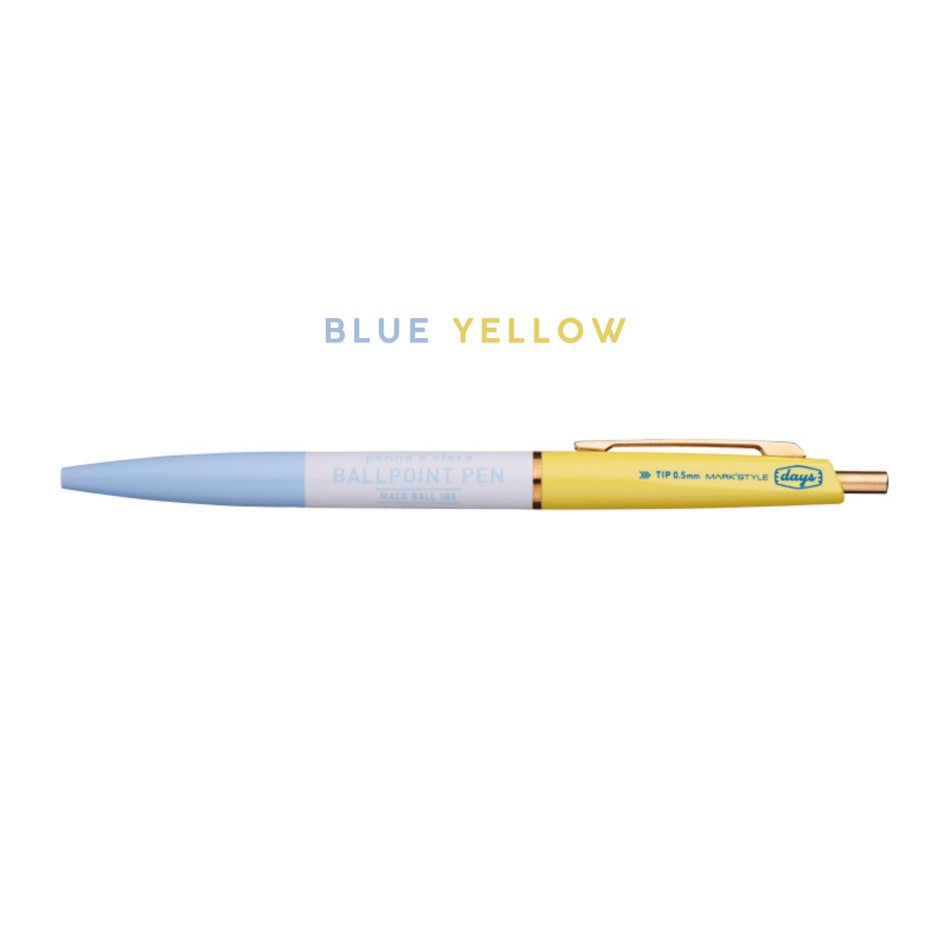 Mark's Tokyo Penne BLUE/YELLOW Anterique Pen 3 Section