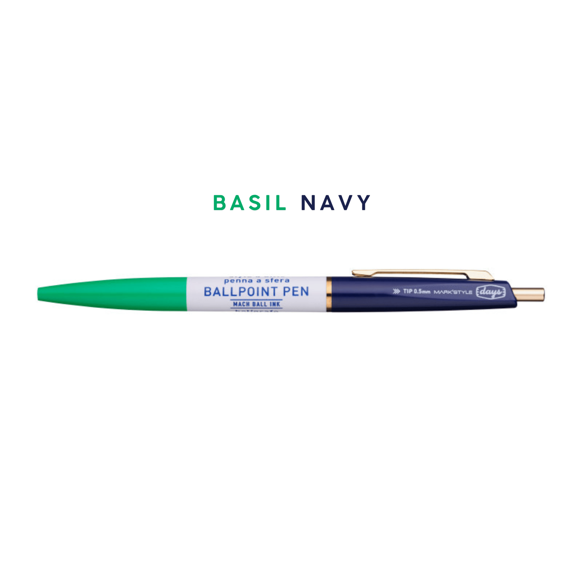 Mark's Tokyo Penne BASIL/NAVY Anterique Pen 3 Section