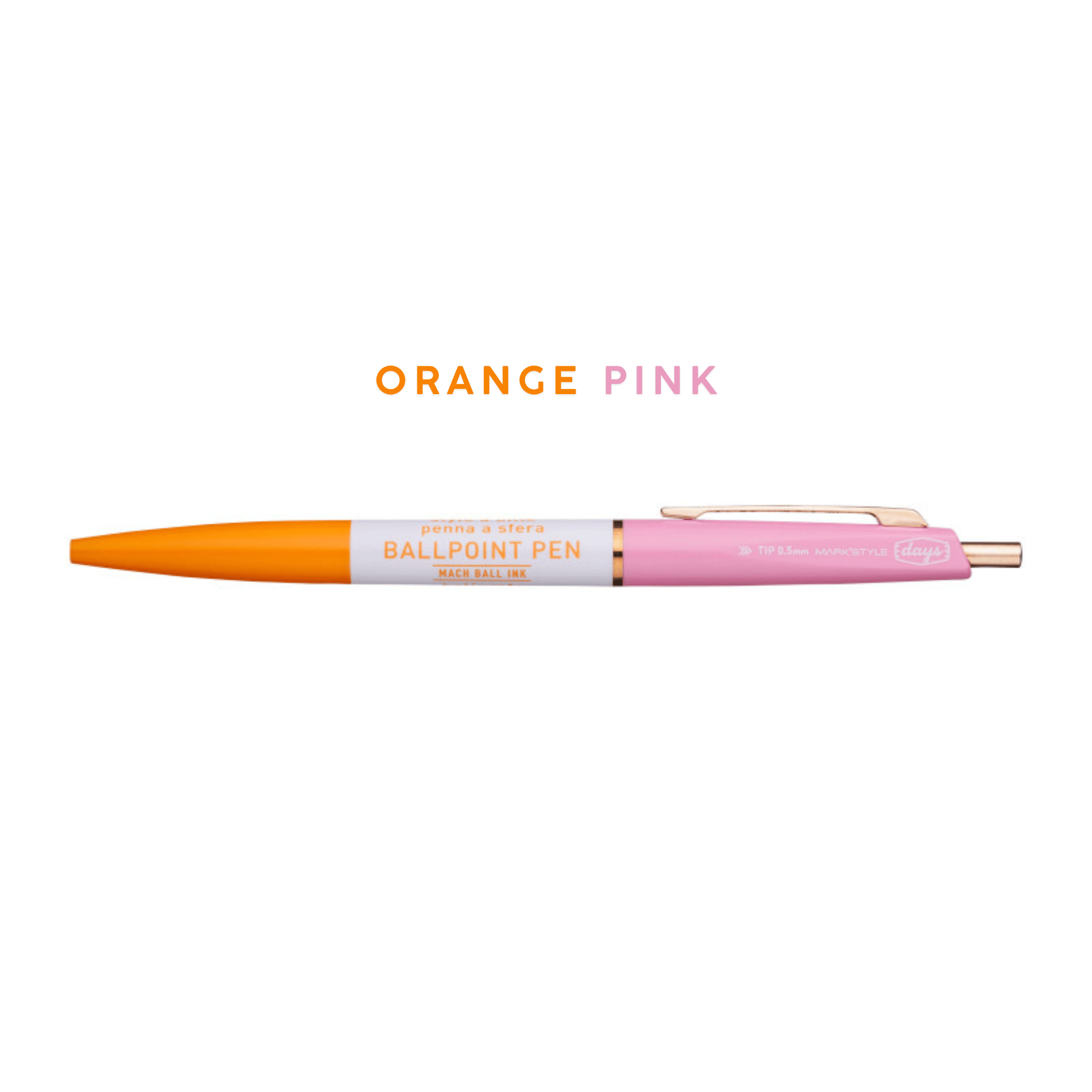 Mark's Tokyo Penne ORANGE/PINK Anterique Pen 3 Section