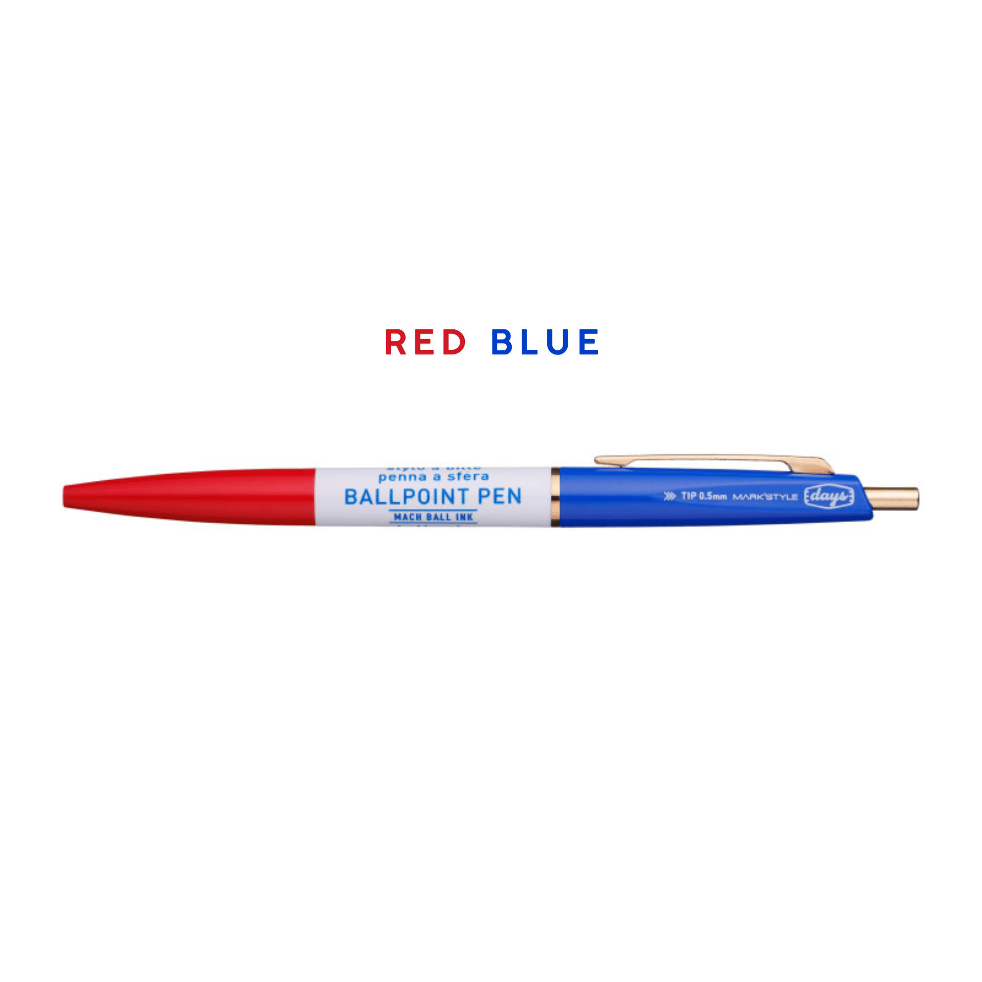 Mark's Tokyo Penne RED/BLUE Anterique Pen 3 Section