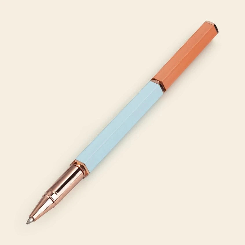 Papier Penne Classic Rollerball Terracotta & Blue