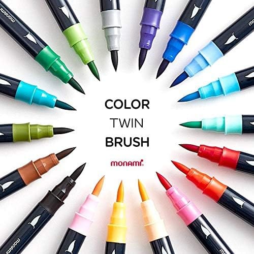 Monami Penne Color Twin Brush Pen Set - Dessert Pastel